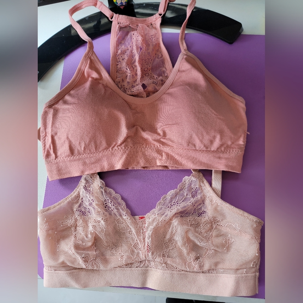 SPANX Soft Pink Lace Bra TWO-SET OFFER